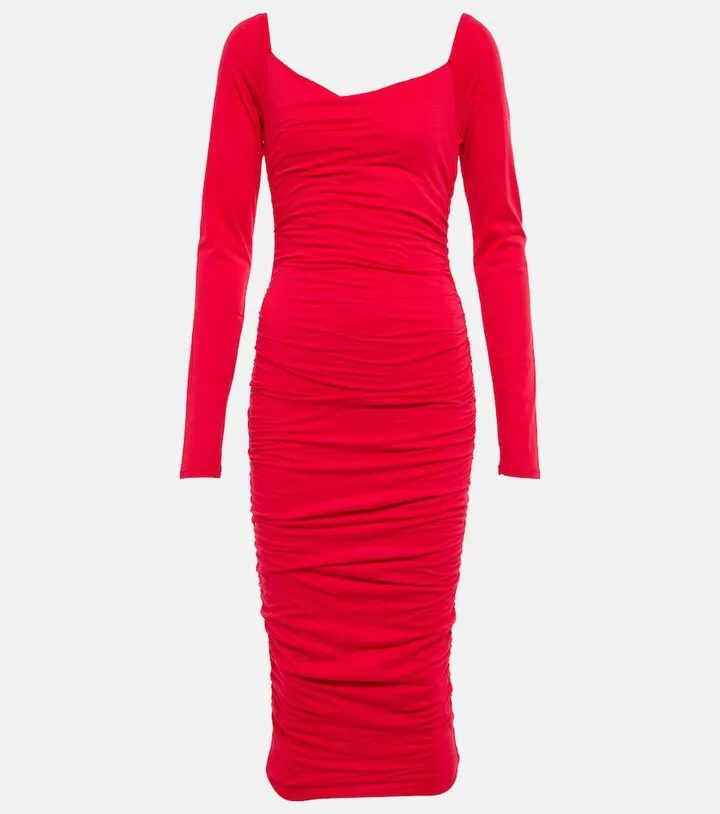 Gauzy Whisper jersey midi dress