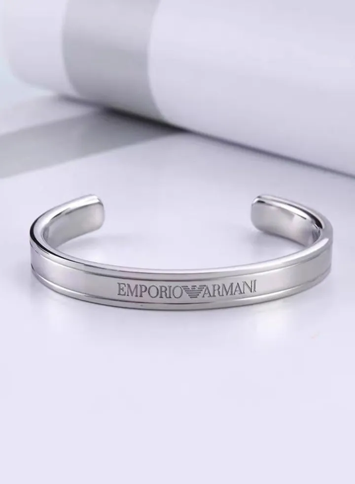 EMPORIO ARMANI Unisex Classic Bracelet Silver