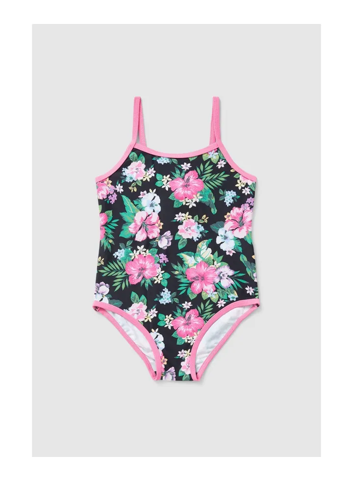 Family Swim Younger Girl Floral Swimsuit