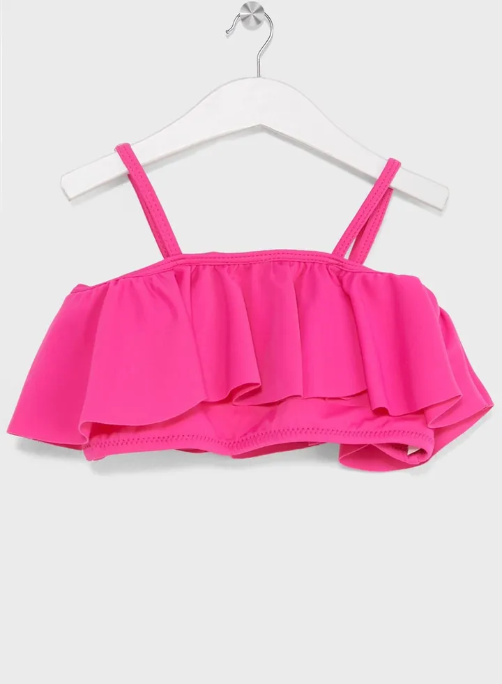 Kids Ruffled Bikini Set