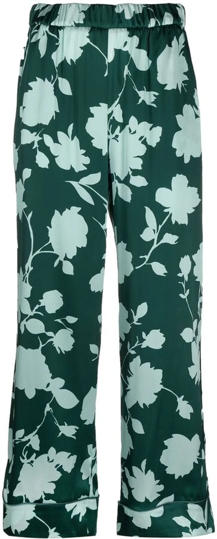 Floral-Print Cropped Trousers