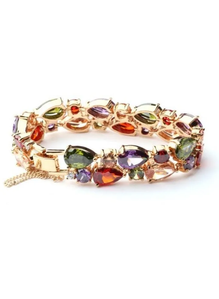Gold Plated Zirconia Bracelet