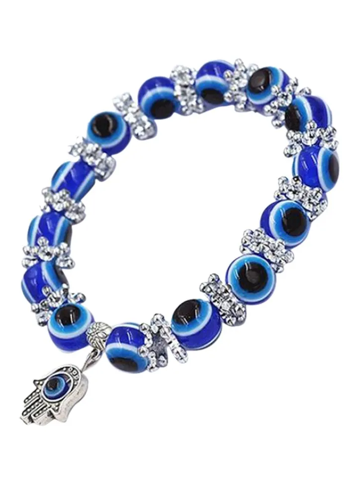 Glass Fatima Eye Beaded Bracelet