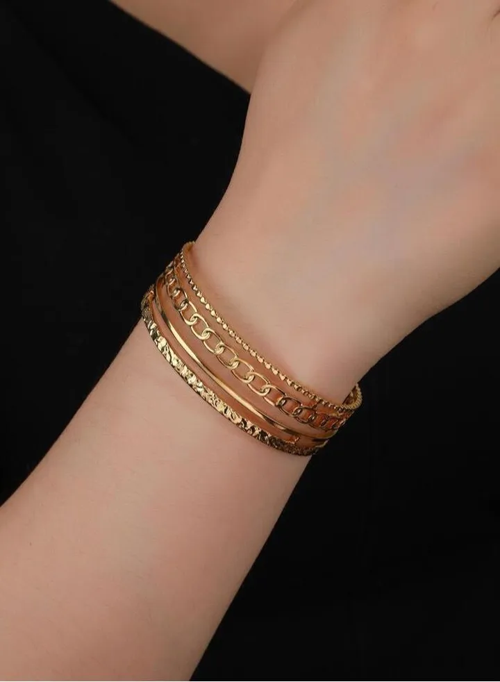 18k Gold Plated Stainless Steel Bracelet