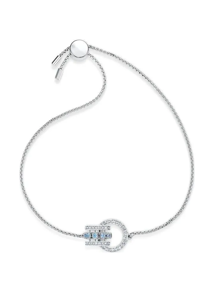 Further Women's Rhodium Plated Crystal Bracelet