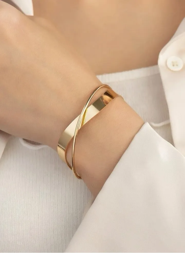 18k Gold Plated Stainless Steel Bracelet For Women
