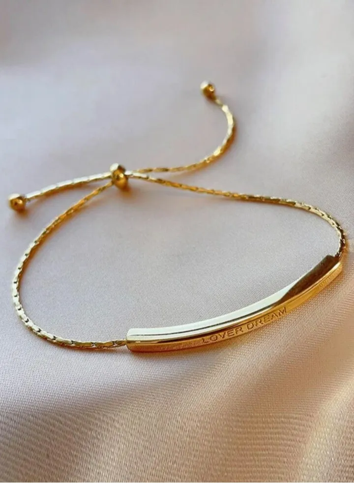 18k Gold Plated Stainless Steel Bracelet For Women