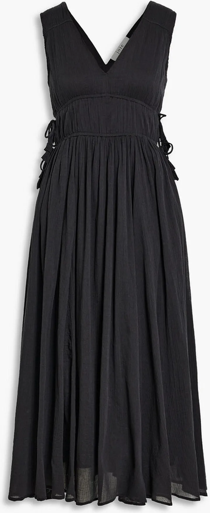 Margarettea crinkled cotton-gauze midi dress