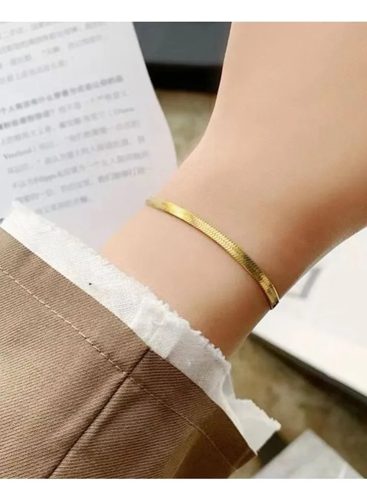18k Gold Plated Stainless Steel Bracelet