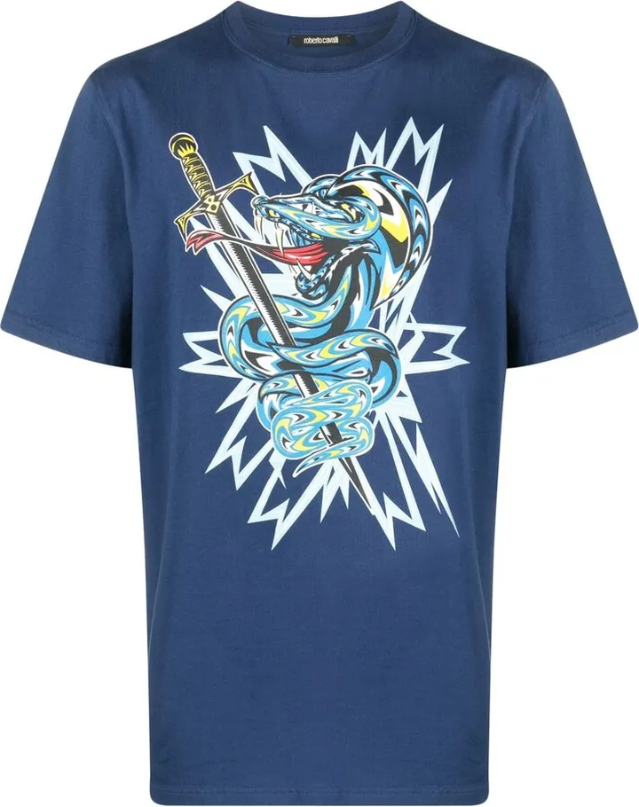 graphic-print cotton T-shirt