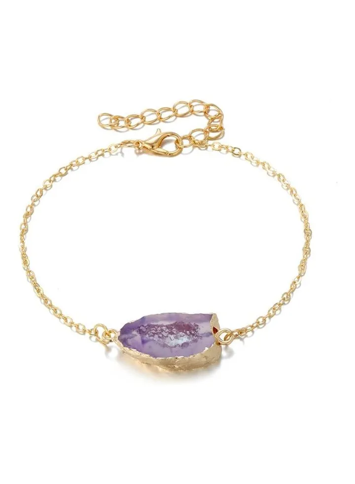 Stone Studded Casual Chain Bracelet