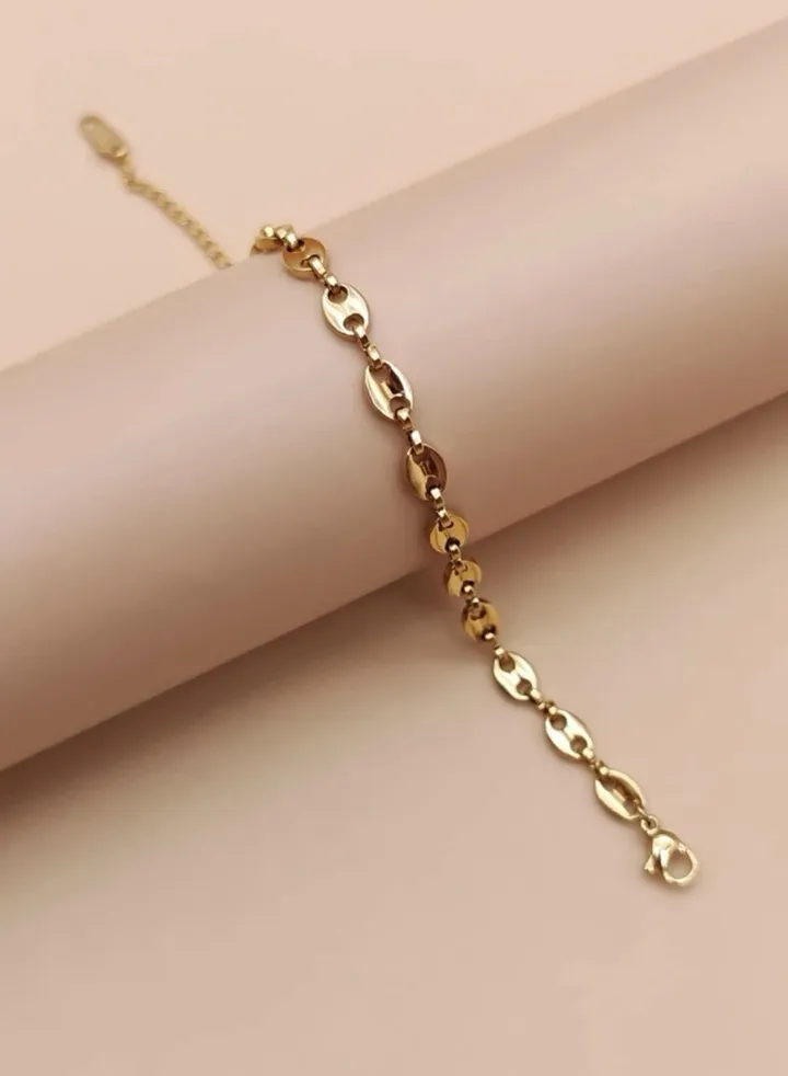 18k Gold Plated Stainless Steel Bracelet For Women