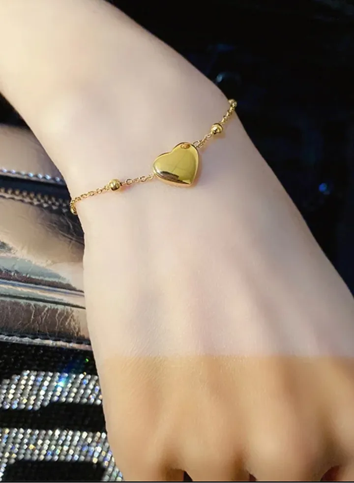 18k Gold Plated Stainless Steel Bracelet For Women