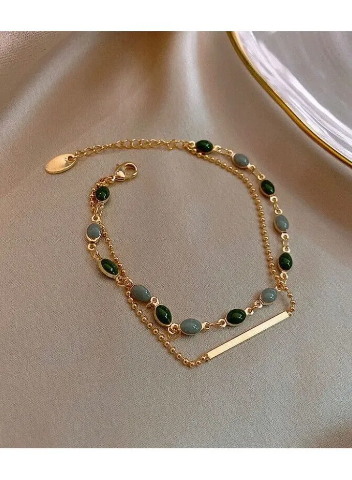 18k Gold Plated Stainless Steel Bracelet For Women