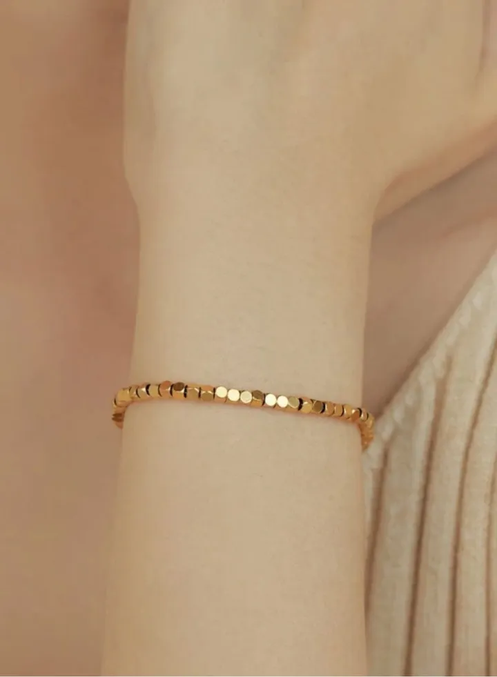 18k Gold Plated Stainless Steel Bracelet For Women