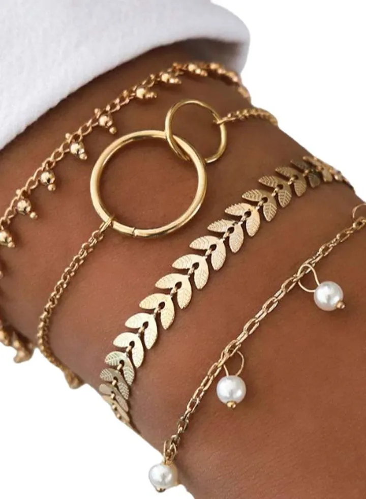 4-Piece Modern Bracelet Set
