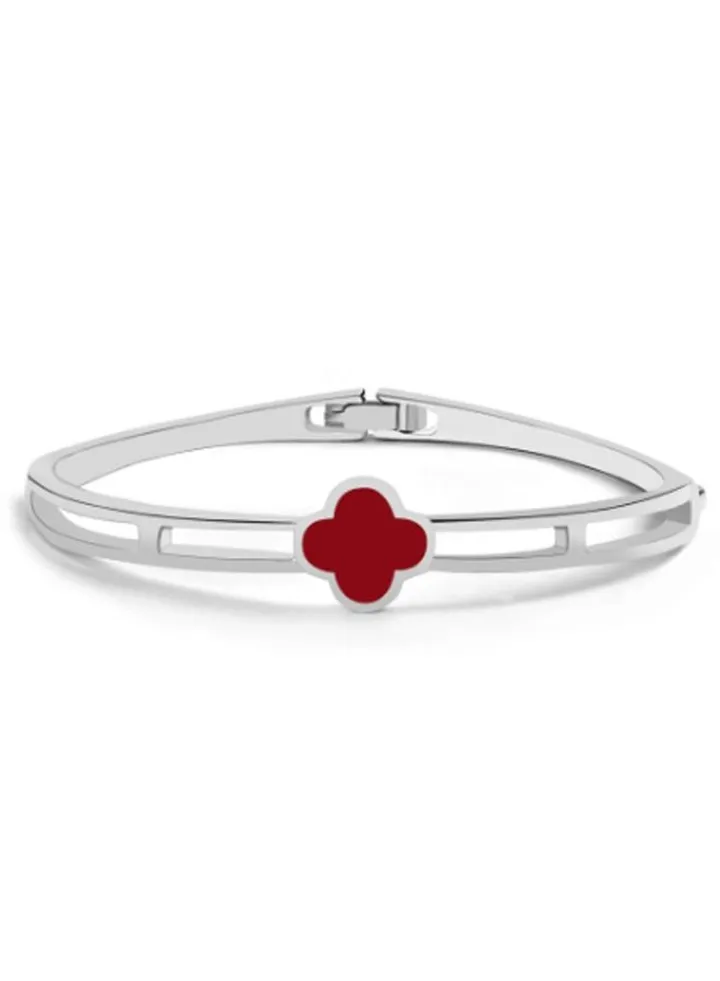 Silver-Tone Plated Brass Bracelet