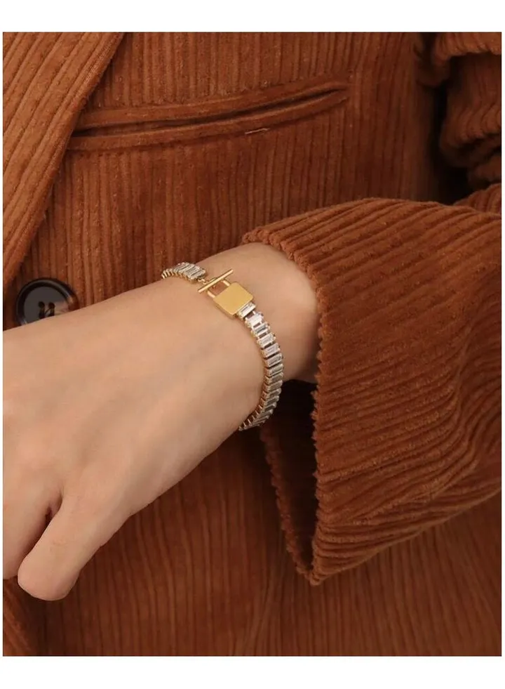 Elegant 18k Gold Plated Bracelet For Women