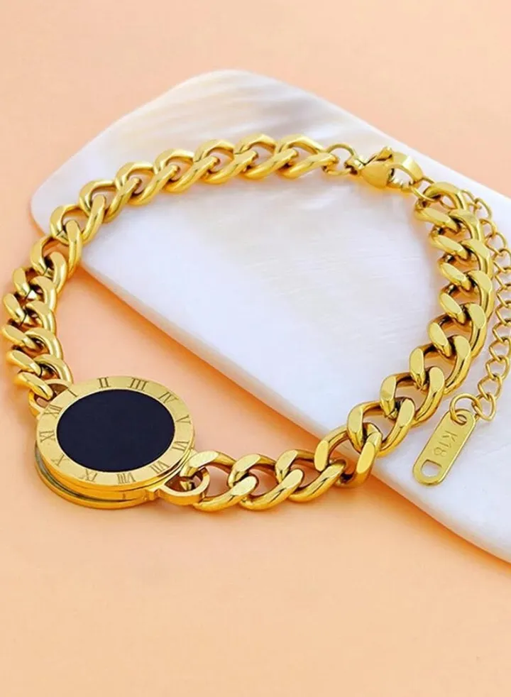 18k Gold Plated Stainless Steel Bracelet For Women