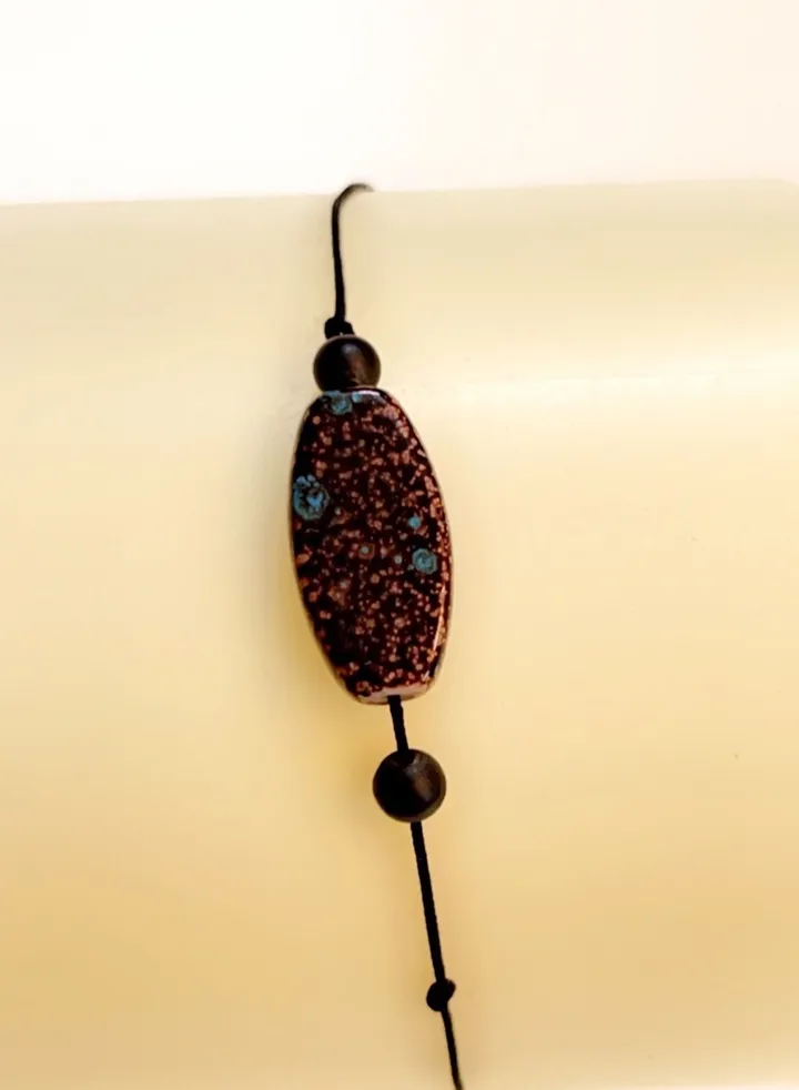 Rope Bracelet with Colorful Stone