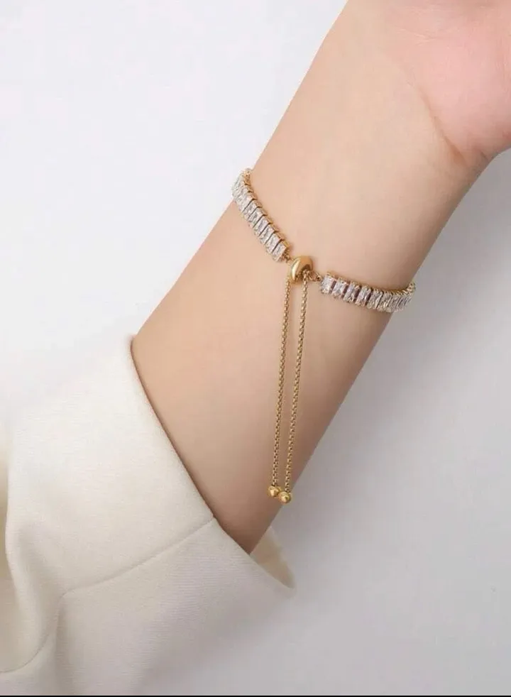 18k Gold Plated Stainless Steel Bracelet For Women