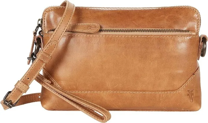 Frye Melissa Crossbody Wristlet (Beige) Handbags