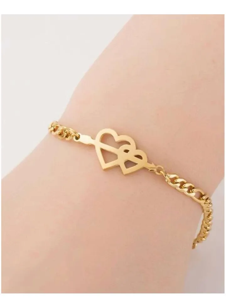 18k Gold Plated Stainless Steel Bracelet For Women