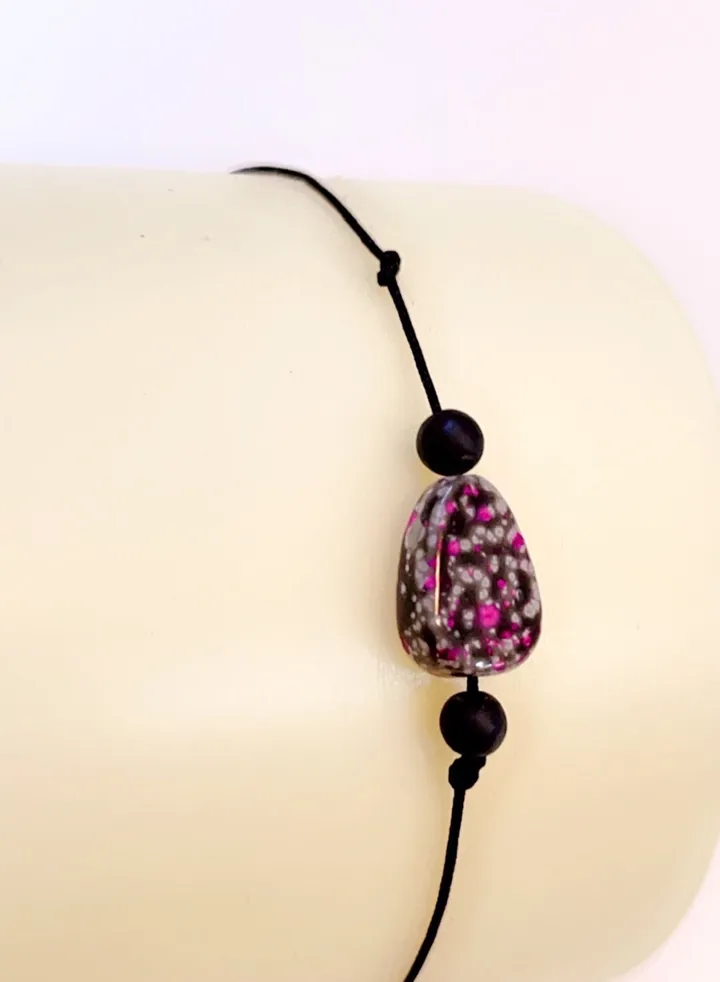 Rope Bracelet with Colorful Stone