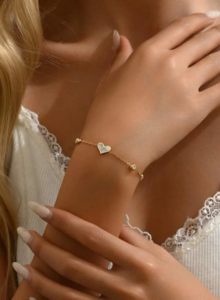 18k Gold Plated Stainless Steel Bracelet For Women