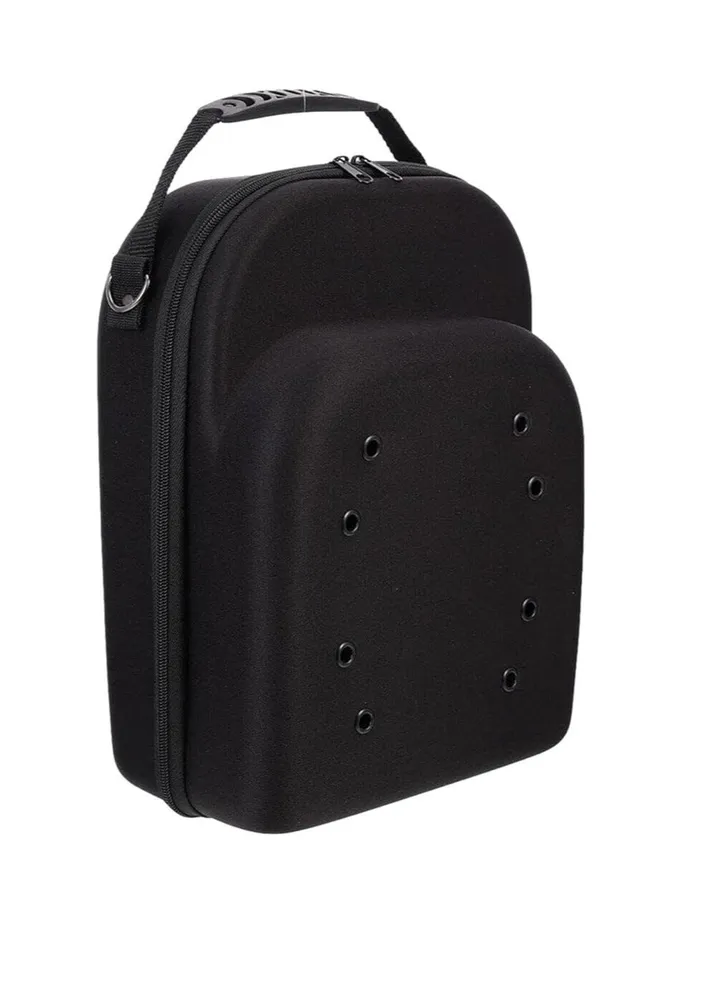 Hat Case for Travel - Waterproof Hard EVA The Carrier Case | Baseball Caps Storage Case with Shoulder Strap and Carabiner, Hat Organizer Box for 6 Baseball Caps