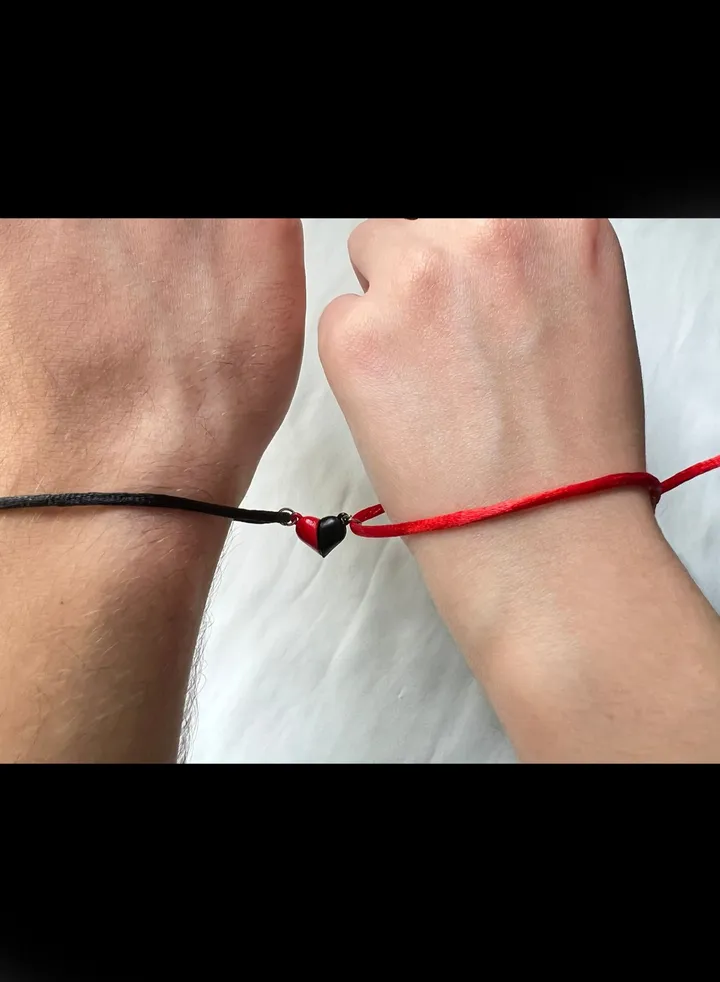 Heart Shaped Magnetic Couple Bracelet