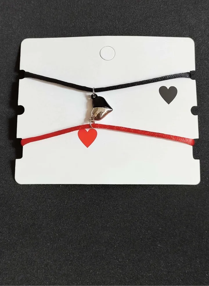 Heart Shaped Magnetic Couple Bracelet