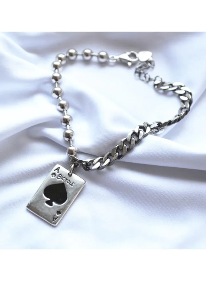 Playing Card Spade A Bracelet