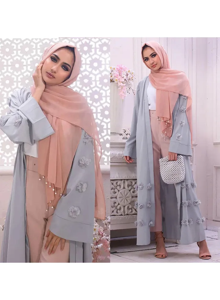 3D floral Muslim long skirt