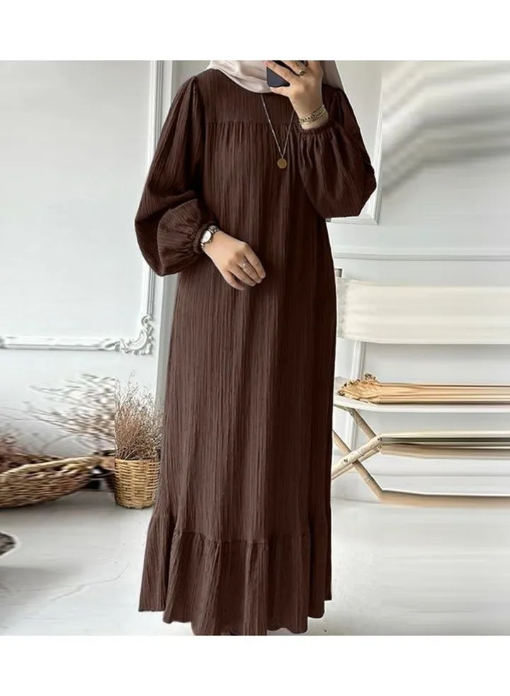 Muslim Fashion Long sleeved Retro Robe
