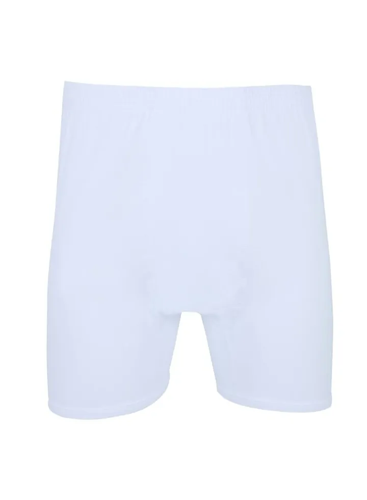 Pack Of 6 Plain Boxer Shorts White
