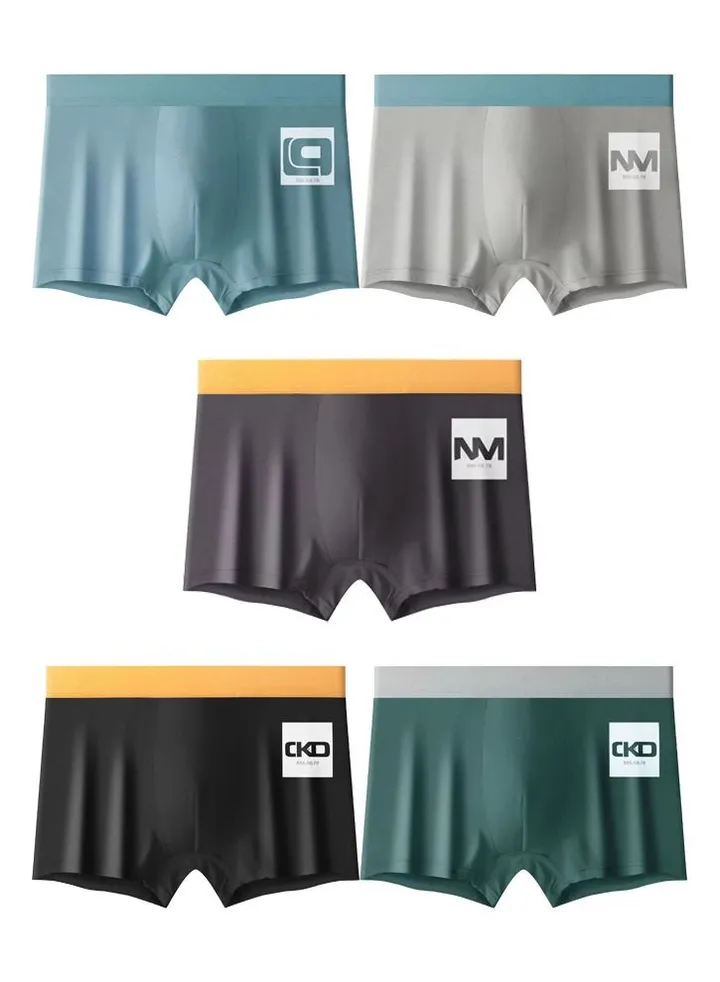Zeemey 5 Pack Men’s Sort Boxer Briefs & Trunks,Breathable Stretch Cotton Moisture-Wicking Underwear,Modern Fit Low Rise