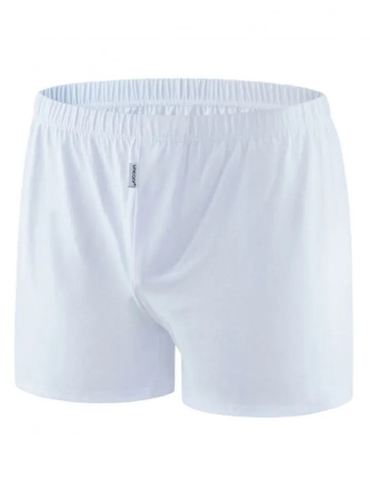 100% Cotton Boxer Style Underpants Size S - White
