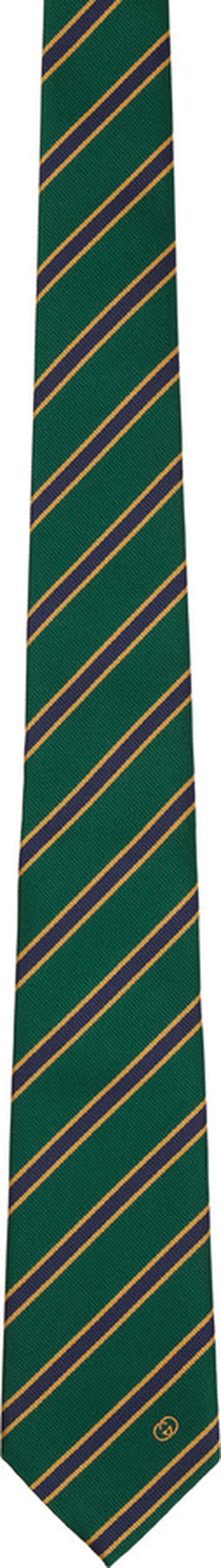 Gucci Green Striped Tie