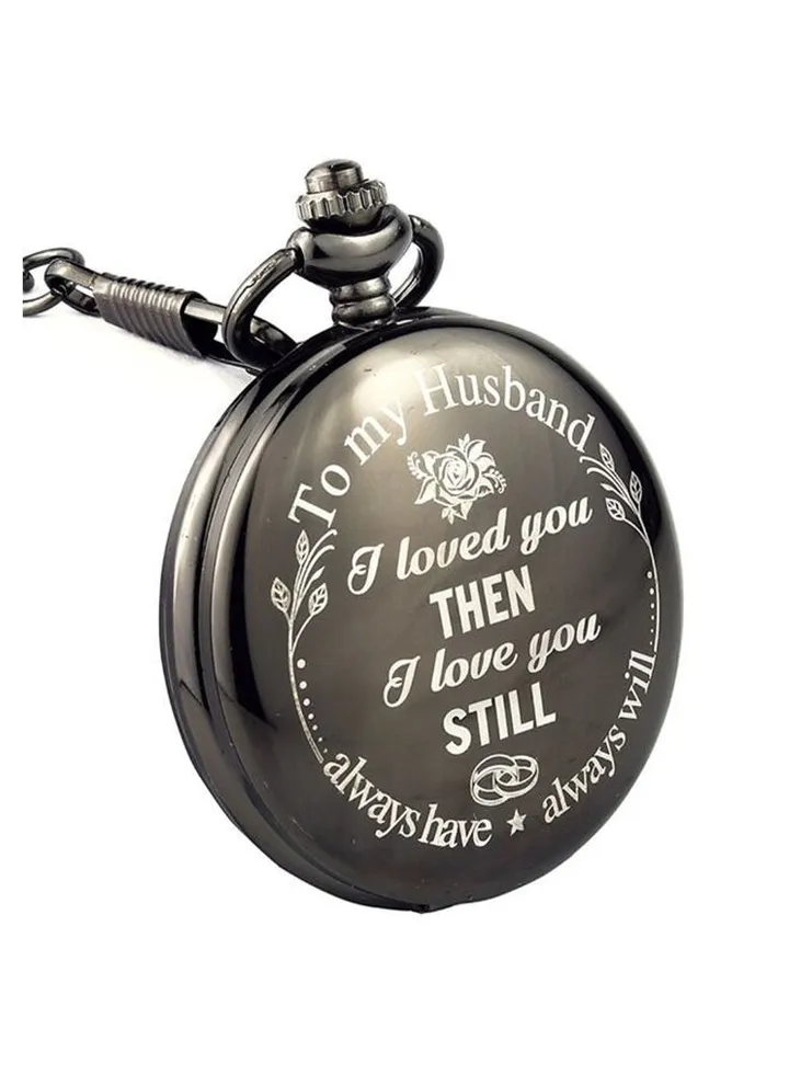 men Pocket Watch Big Dial Vintage Gift 6692