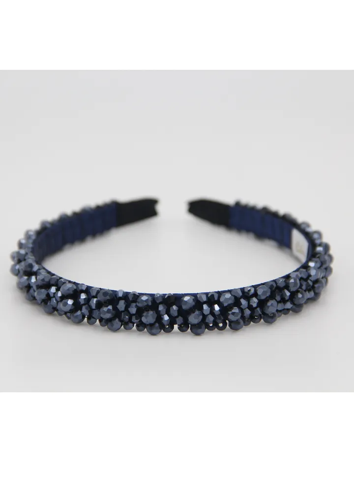 Headband Erica For Girls Royal Blue Stones