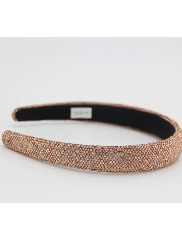 Headband Emelly For Women's and Girls Gold Glittery
