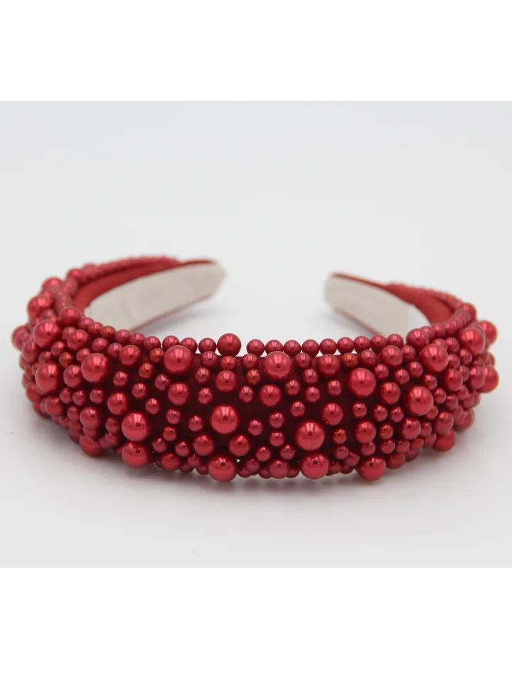 Headband Olivia For Women's and Girls Red