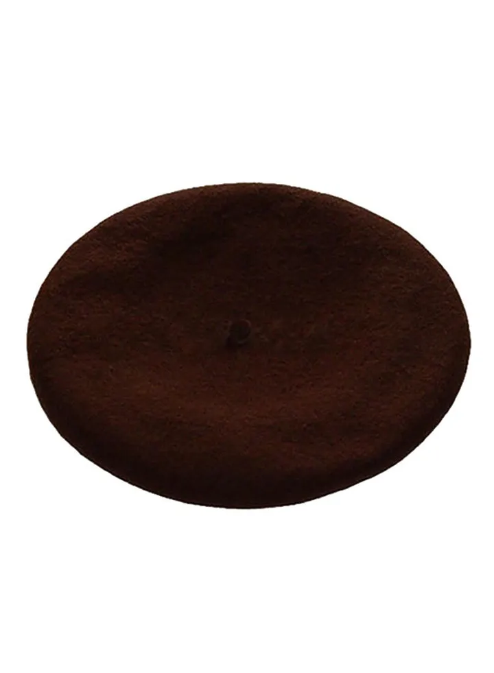 French Style Beret Artist Cap Coffee