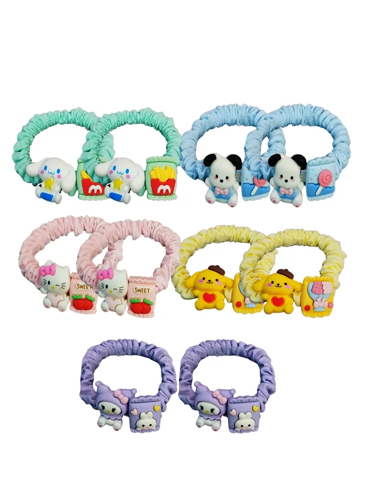 Baby Hair Ties, Toddler Hair Ties, 10 Piece Hair Accessories for kids, Ponytail Holder