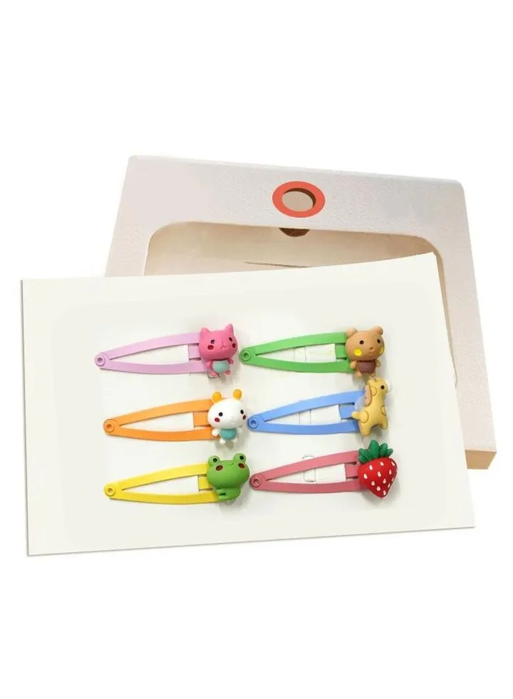 6 Piece Kids Hair Clips Hair Accessories