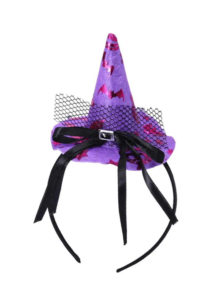 1 Piece Halloween Witch Hat Hairband for Girls