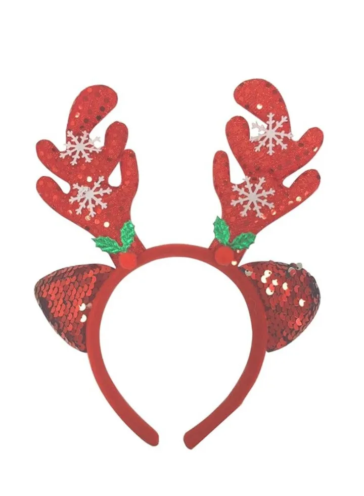 Brain Giggles Reindeer Antler Headband Cute Christmas Headbands Christmas Party Favors for kids