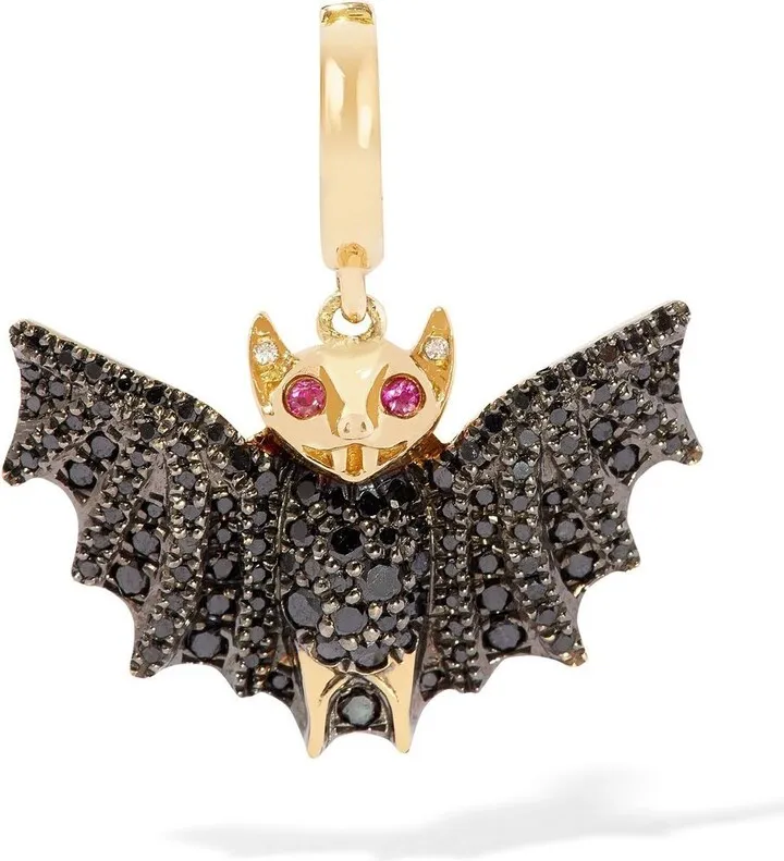18kt yellow gold Mythology Bat diamond charm