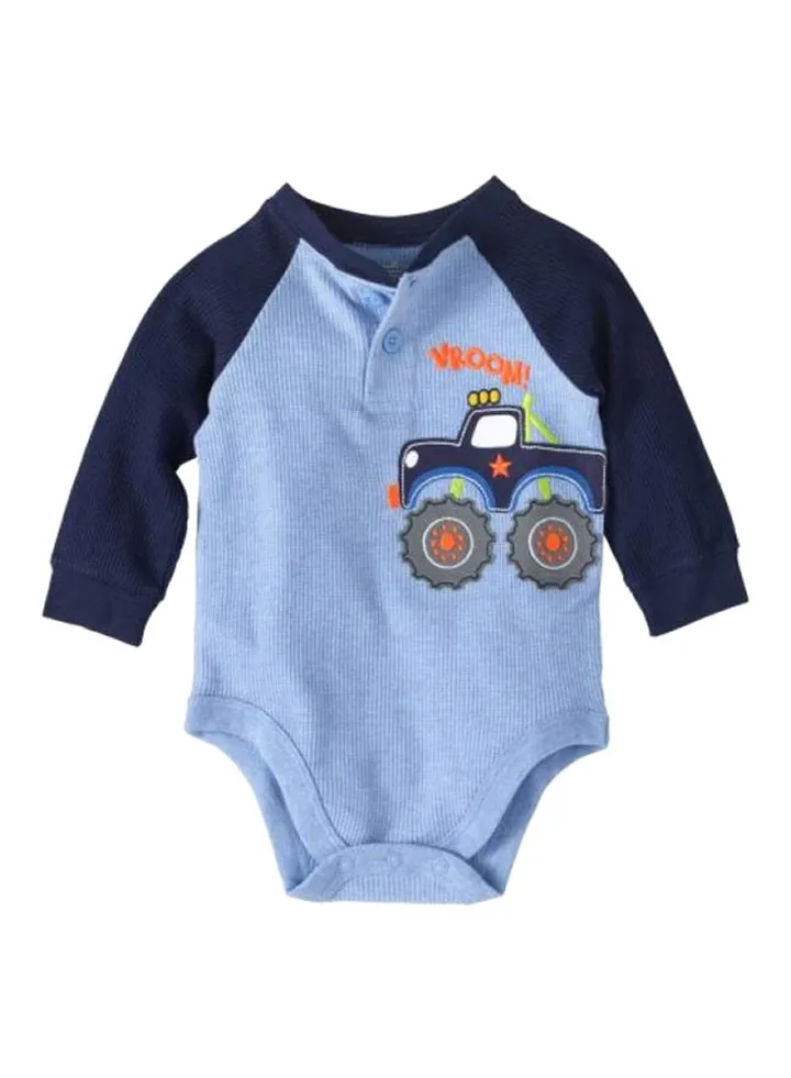 Crew Neck Bodysuit Blue